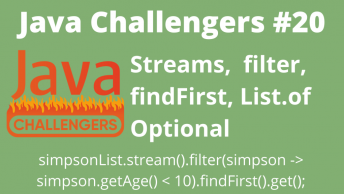Java Streams filter findFirst
