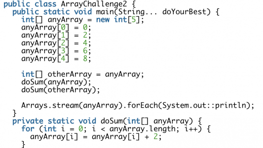 array object reference
