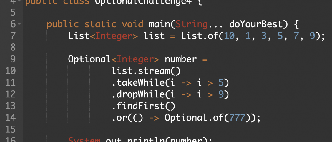 Optional takeWhile dropWhile