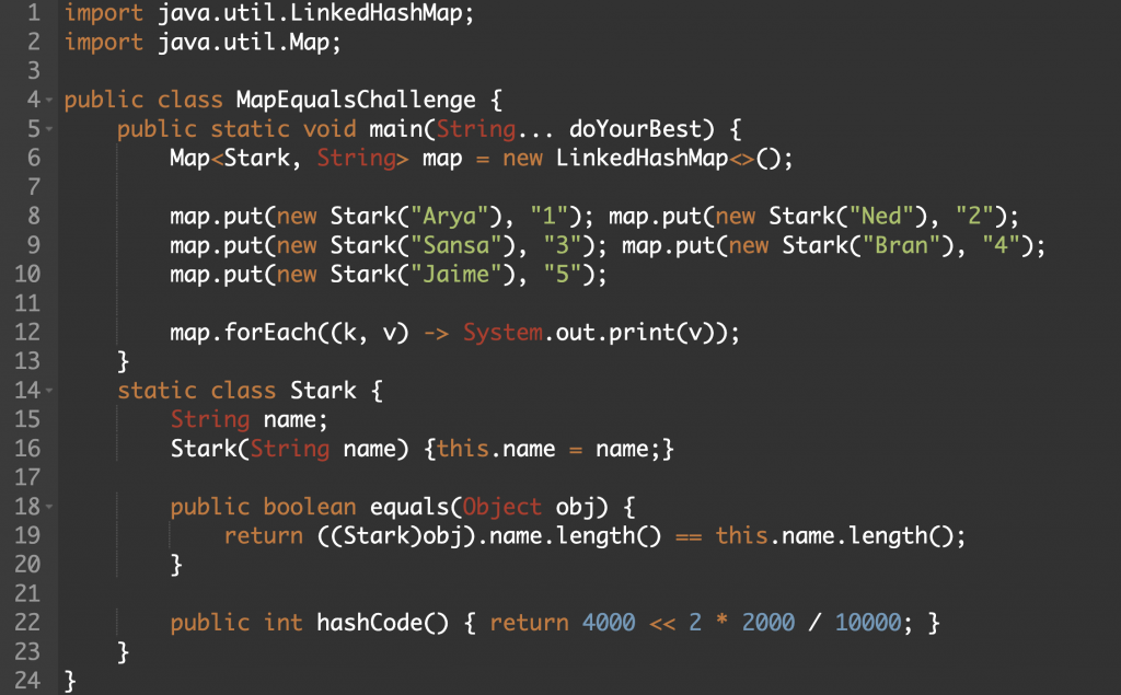 map equals hashcode