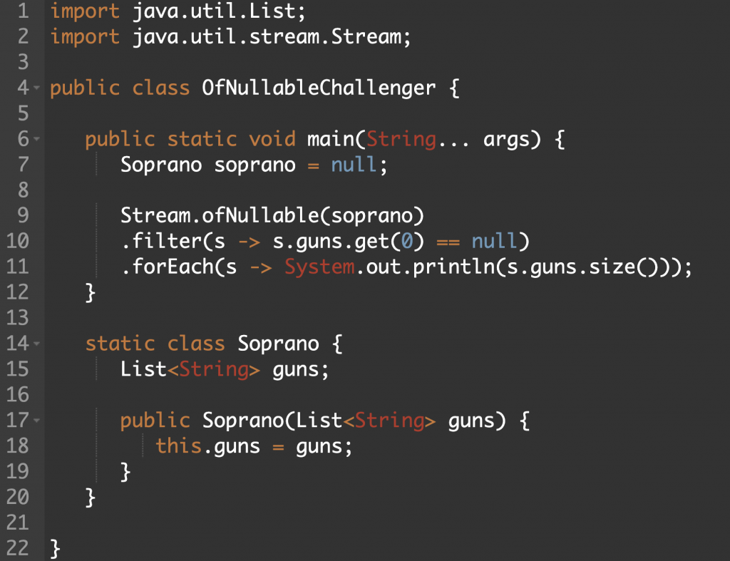 optional ofNullable filter
