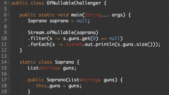 optional ofNullable filter