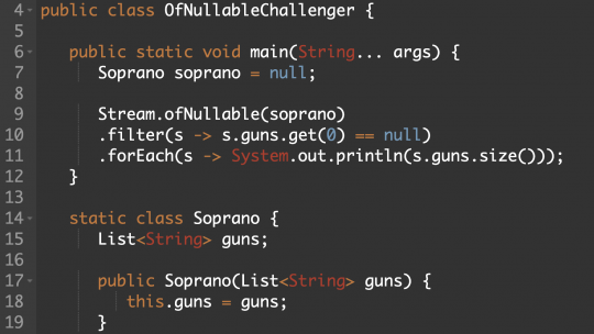 optional ofNullable filter