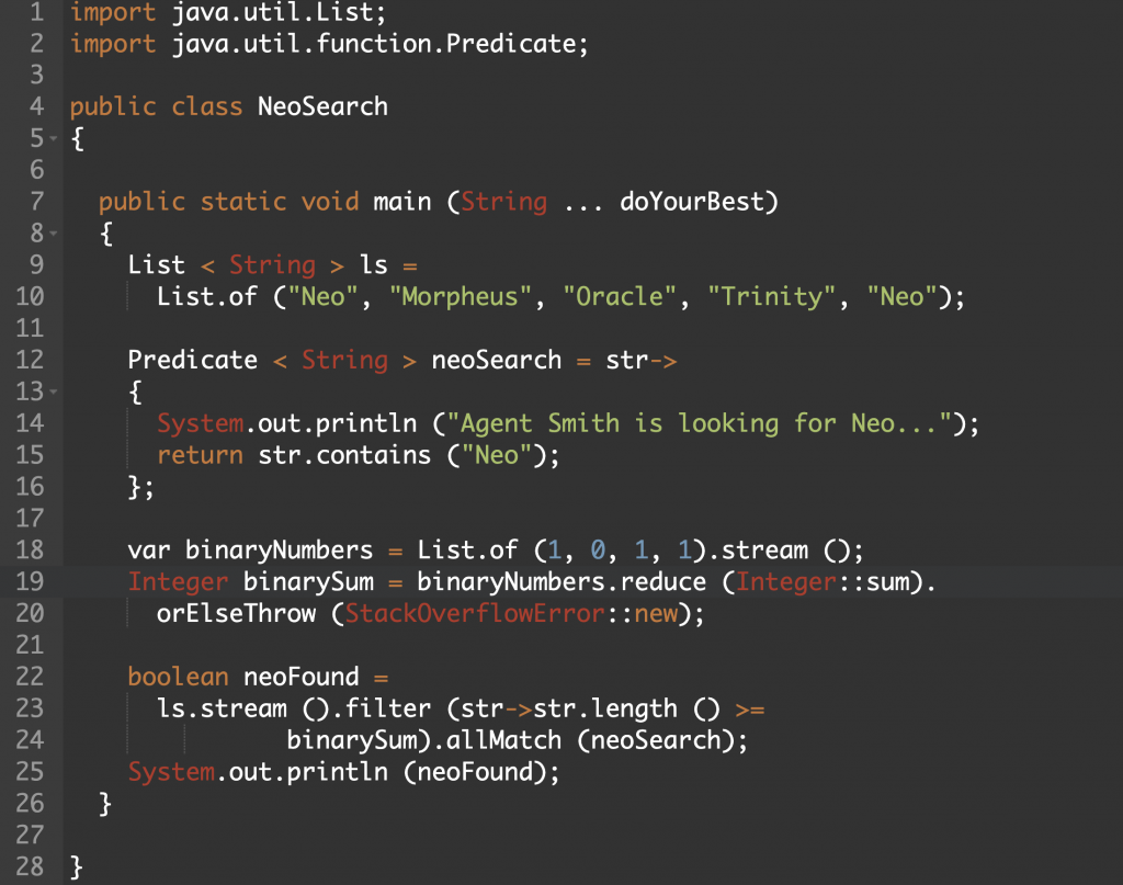 stream predicate search