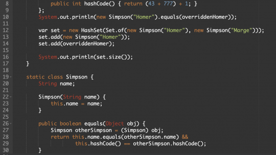 equals hashCode