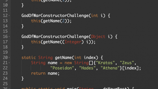 constructor challenge