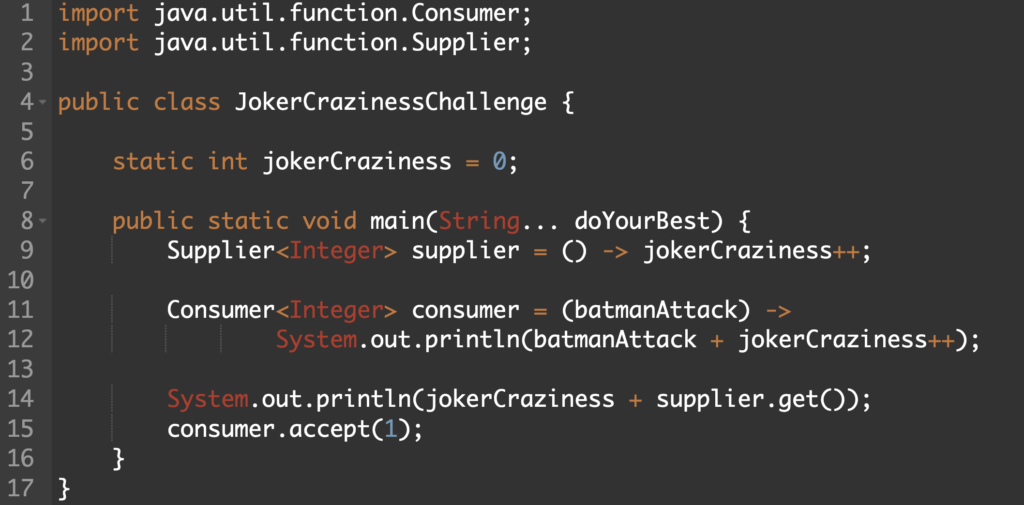 joker lambda challenge
