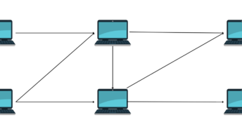 Computers download files from each other.